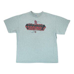 St. Louis Cardinals T Shirt Adult 2XL‎ Gray MLB Baseball Sport Graphic